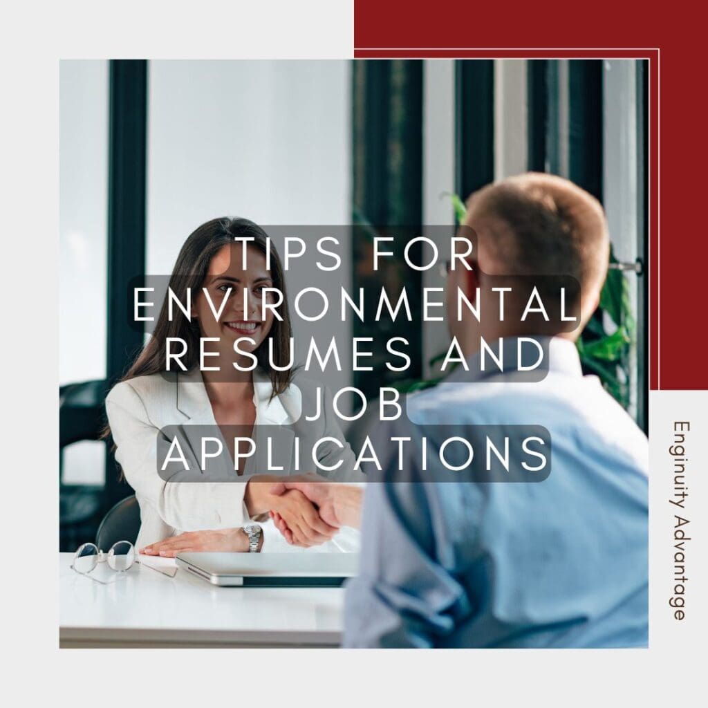 Enginuity Featured Image - Tips for Environmental Resumes and Job Applications